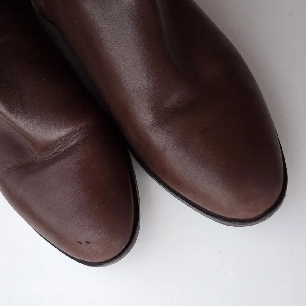 Tory burch wyatt boots burnt chocolate Size 9 - Picture 8 of 11